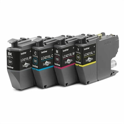 Original Tintenpatrone Brother LC421XLVAL Bunt Schwarz