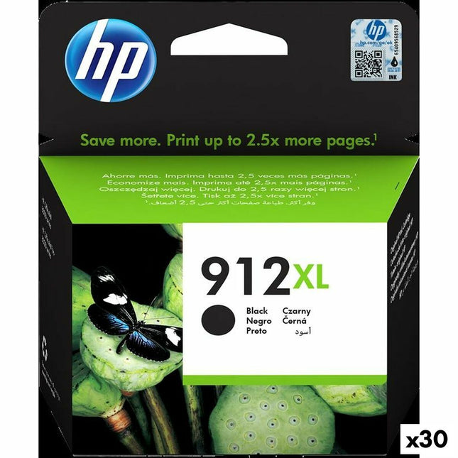 Original Tintenpatrone HP 912XL Schwarz (30 Stück)